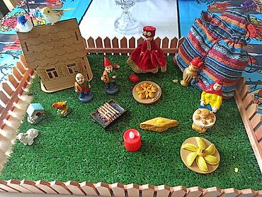 ritual samlar haqqinda: Novruz Temalı Miniatür Kompozisiya Seti - Taxta çəpərlə əhatələnmiş — 3
