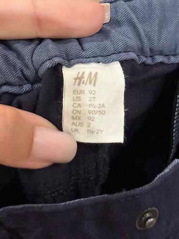 klasik şalvar: H&M uşaq şalvarı.YENI - Brend: H&M - Ölçü: EUR 92 / US 2T — 2