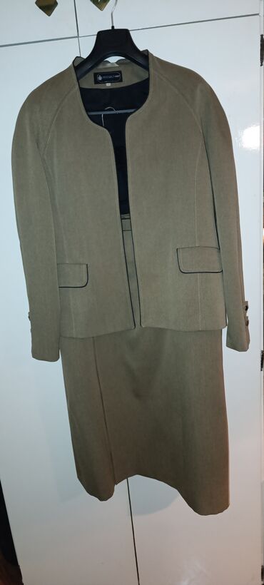 haljine i kombinezoni: 5XL (EU 50), Single-colored, color - Khaki