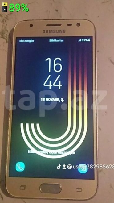 Samsung: Samsung Galaxy J2 Pro 2018, 16 GB, rəng - Gümüşü, Sensor, İki sim kartlı