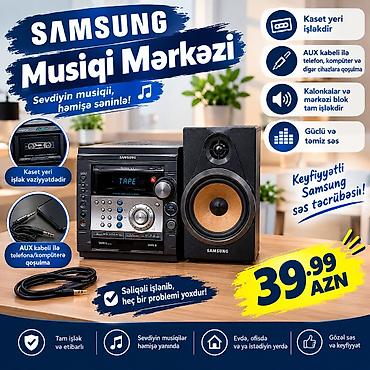 Samsung Musiqi Mərkəzi - Kaset pleyeri işləkdir: TAPE funksiyası ilə