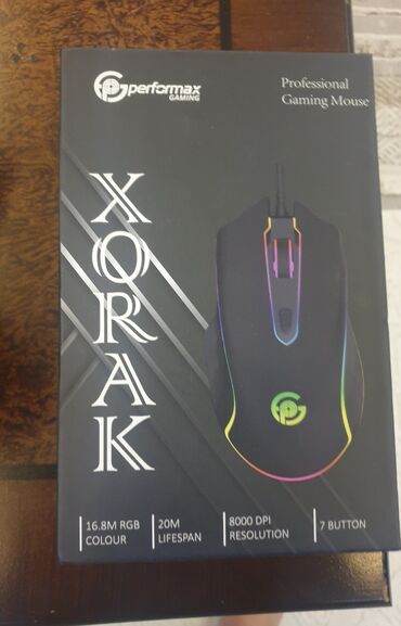 gaming noutbuk: Rgb Gaming Mouse Detallar Üzərində(Əla vəziyətdə) ☄

(Davam edən rgb)