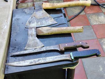 Balta və nacaqlar: Qəssabxana üçün Kababçı üçün Antik qədim Resordan və böyük bıçaqlar və — 3