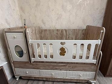 ikinci el yataq: Gül ✔️110 man(Sumqayıt). Uşaq krovati. Əla vəziyyətdədir. Matrasi var — 1