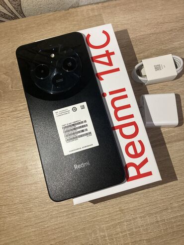 Redmi: Redmi, Redmi 14C, Новый, 64 ГБ, цвет - Черный, 2 SIM