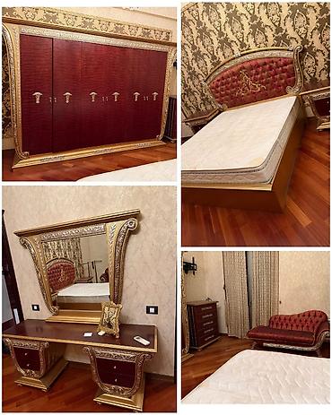 İtaliya istehsalı yataq dəsti satılır 2000₼.matras var.Çox baha
