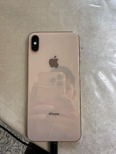 редим 10 с: IPhone Xs, Колдонулган, 64 ГБ, Алтын, Кабель, Куту, 80 %