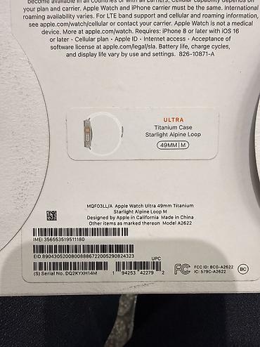 Apple Watch: Apple Watch Ultra1 (модель A2622) - Корпус: титан - Размер: 49 мм - — 11