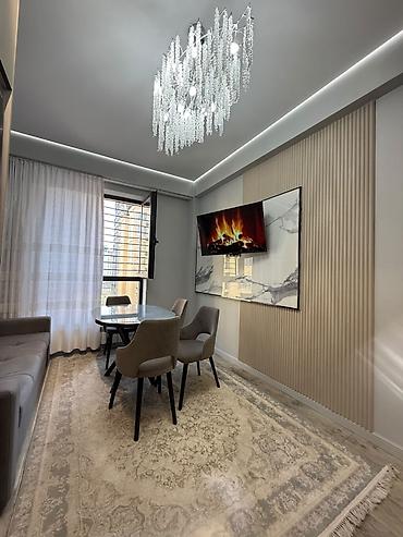center: 2 комнаты, 54 м², Ала-Арча ТРЦ 10 этаж, Евроремонт — 5