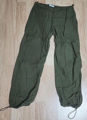 crop geyim: Şalvar, PULL&BEAR, M, rəng - Yaşıl — 5