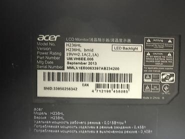 acer 5742: Acer H236HL bmidx LCD monitor - Ekran: 23" (seriya H236HL), LED — 3