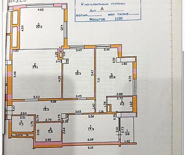 ик квартиры: 3 комнаты, 138 м², бульвар Эркиндик Элитка, 6 этаж, ПСО (под самоотделку) — 1