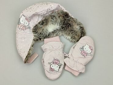 czapka zimowa niemowlęca z pomponem: Komplet, H&M, 5-6 lat, stan - Dobry