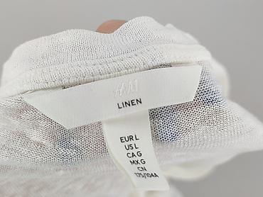 lniana: H&M, T-shirt damski, rozmiar L — 4