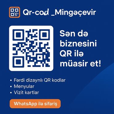 сервис по ремонту компьютеров: Xidmət: Qr-cod_Mingəçevir – bizneslər üçün QR həlləri Təsvir: - Fərdi