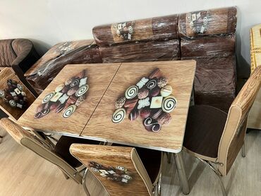 Divan və masa dəstləri: 🇹🇷Türk istehsalı Möhtəşəm ✨✨ Kuxna üçün stol stul dəsti 2 stul 1 — 3