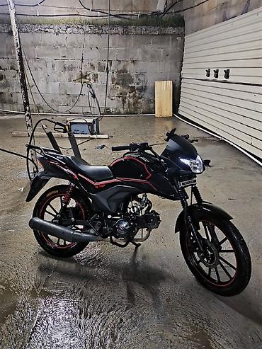 neon isiq: Model: Tufanan M-50N tərzində şəhər tipli motosiklet - Rəng: mat — 3