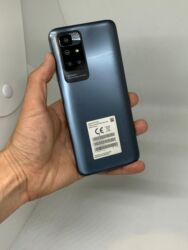 китай телефон: Redmi, Redmi 10, Б/у, 128 ГБ, цвет - Синий, 2 SIM