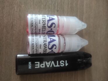 Qəlyan, vayp və aksesuarları: Vape cihazı və maye dəsti az işlənilib 35 manata almışdım - Cihaz