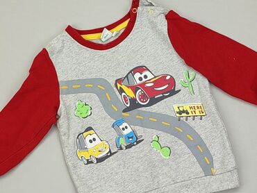sweterek na drutach dla niemowlaka: Bluza, 9-12 m, stan - Dobry