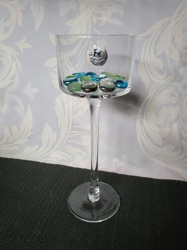 Činije: Svecnjak genuine led kristal iz 80ih. Svecnjak sa dekorativnim — 2