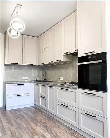 Кухонные гарнитуры: Кухонный гарнитур, цвет - Серый, МДФ — 8