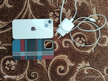 оперативная память ddr3 ноутбук: IPhone 13, Колдонулган, 256 ГБ, Ак, Кабель, 77 %