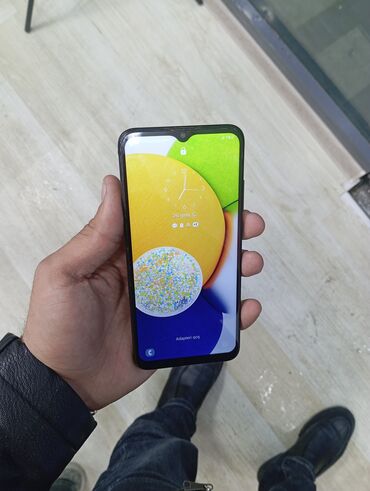 Samsung: Samsung Galaxy A03, 64 GB, rəng - Boz, Düyməli, İki sim kartlı, Face ID