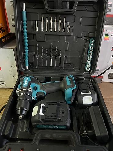 батерея: Аккумуляторная дрель‑шуруповёрт Makita 21V в комплекте с аксессуарами — 3