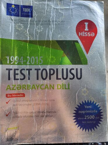 azərbaycan dili test toplusu 2 ci hissə pdf 2019: Azərbaycan dili test toplusu 1 ci hissə 1994-2015. Dim Tqdk. İçi