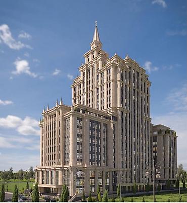 1 кв: 1 комната, 44 м², Бишкек Парк ТРЦ Элитка, 18 этаж, ПСО (под самоотделку) — 3