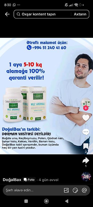 DoğalBAX Muz Aromalı – qarışıq bitkisel içəcək tozu Məhsul: Muz lalafo.az -da DoğalBAX Muz Aromalı – qarışıq bitkisel içəcək tozu Məhsul: Muz