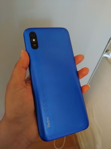 elit optimal telefonlar: Redmi 9C, 32 GB, rəng - Göy, İki sim kartlı