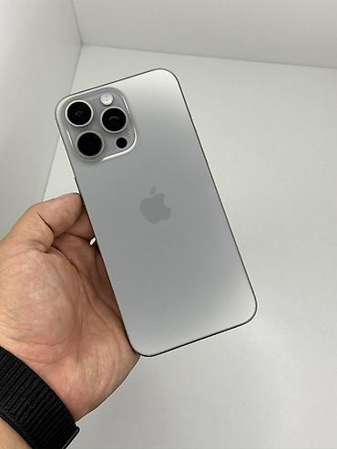 IPhone 15 Pro Max, Б/у, 256 ГБ, Natural Titanium, 96 %