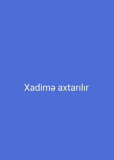Xadimələr, təmizlikçilər: Xadimə tələb olunur, Gündəlik ödəniş, İstənilən yaş, 1 ildən az təcrübə