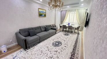 1 комнатная квартира на сутки в оше: 2 комнаты, 73 м², Элитка, 3 этаж, Евроремонт