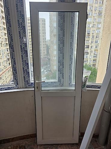 kapi: PVC plastik balkon qapısı - Material: ağ rəngli PVC profil - Profil — 2
