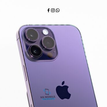 Apple iPhone: IPhone 14 Pro, Б/у, 256 ГБ, Защитное стекло, Чехол, 85 %