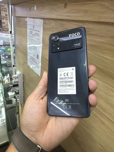 поко х4 про 5 ж: Poco X4 Pro 5G, Колдонулган, 128 ГБ, түсү - Кара, 2 SIM