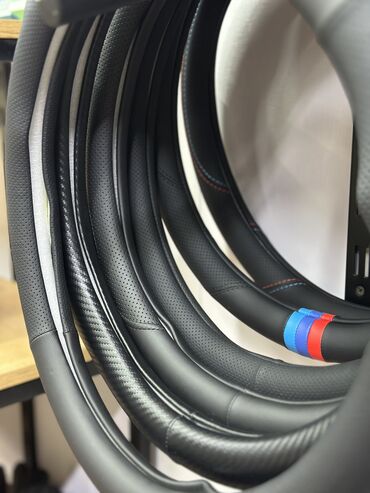 Чехлы на руль: Экокожа Чехол на руль, цвет - Черный, Новый, Самовывоз, Платная доставка — 14