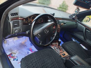 Рулевая часть: Mercedes-Benz W210 salonu – tam komplekt interyer - Rul: orijinal