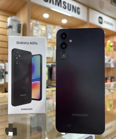 samsun a6: Samsung Galaxy A05s, 128 ГБ, цвет - Черный, Сенсорный, Отпечаток пальца, Две SIM карты