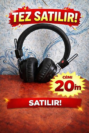 mikrofonlu qulaqcıq: Qulaqlıq – simsiz/on-ear tip Xüsusiyyətlər: - Yastıqlı, qapalı tip — 1