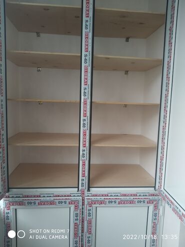 Digər mebel: Balkon üçün plastik şkafların yığılması və quraşdırılması Ağ rəngdə 90 — 8