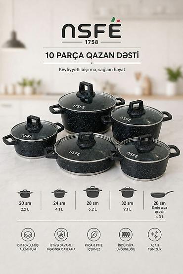 setin parca: Qazan, rəng - Qara, Alüminium — 2