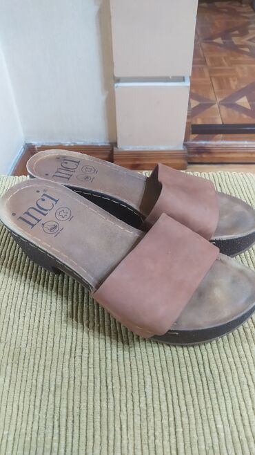 Домашние тапочки: Домашние тапочки, 37.5, Б/у, цвет - Синий — 12