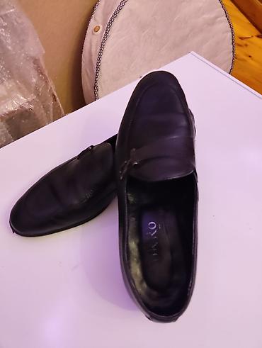 marc jacobs canta: Kişi loaferləri – qara rəng, klassik dizayn - Model: Loafer (bağsız — 2