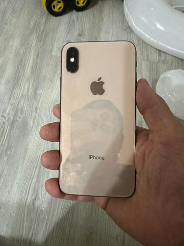 телефон х2: IPhone Xs, Колдонулган, 256 ГБ, Алтын, Коргоочу айнек, 76 %