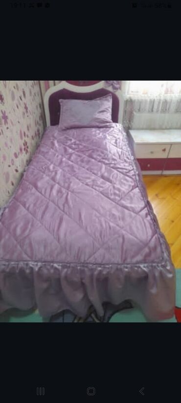 Xalçalar: İşlənmiş Uşaqlar üçün Bir nəfərlik Satin Pastel dəsti