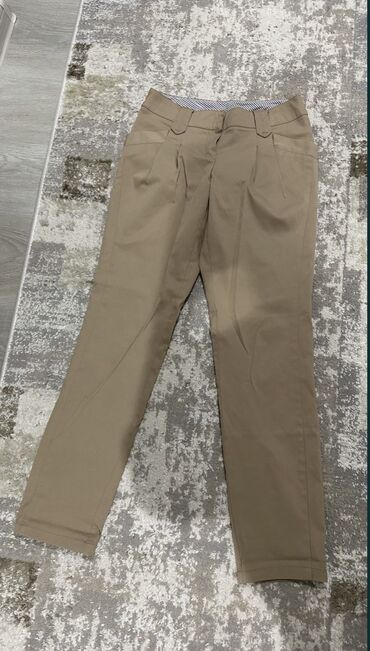 женские брюки история: Брюки S (EU 36), цвет - Бежевый
